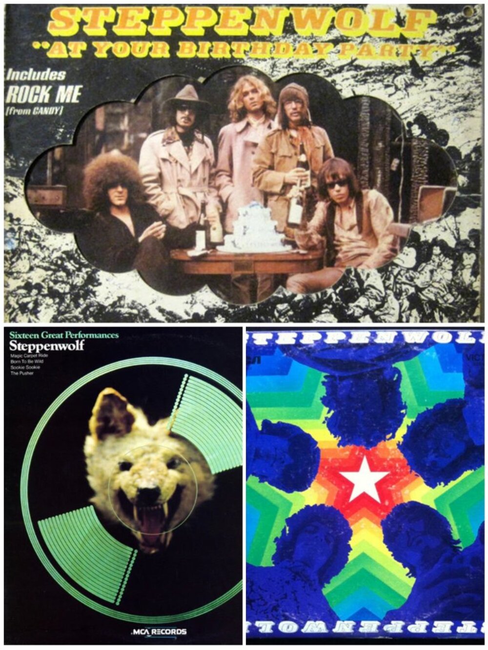 Lot Of 3 Steppenwolf Vinyl Albums